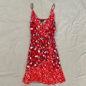 Little red flower dress